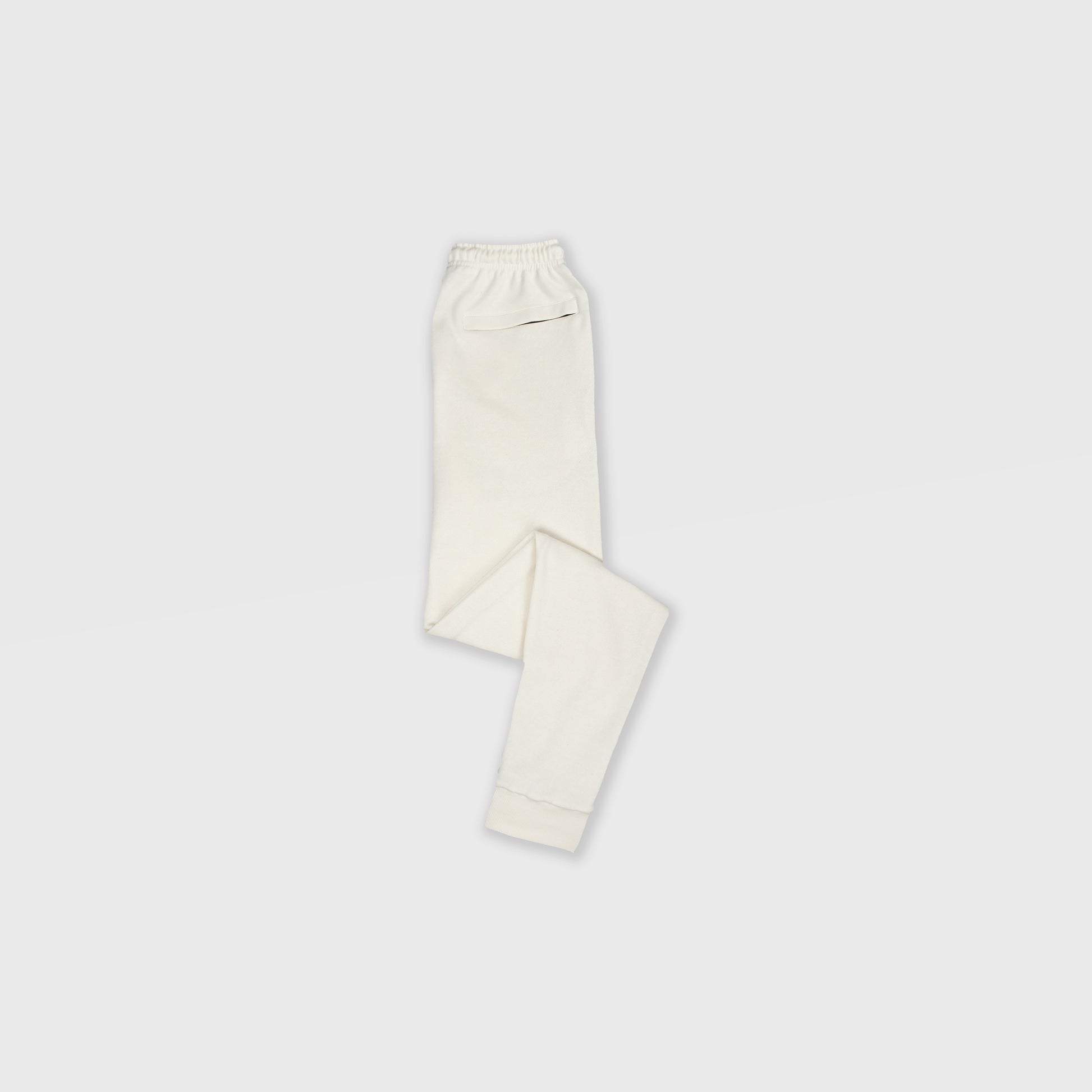VANILLA SWEATPANTS WITH WHITE TERK EMBROIDERED LOGO