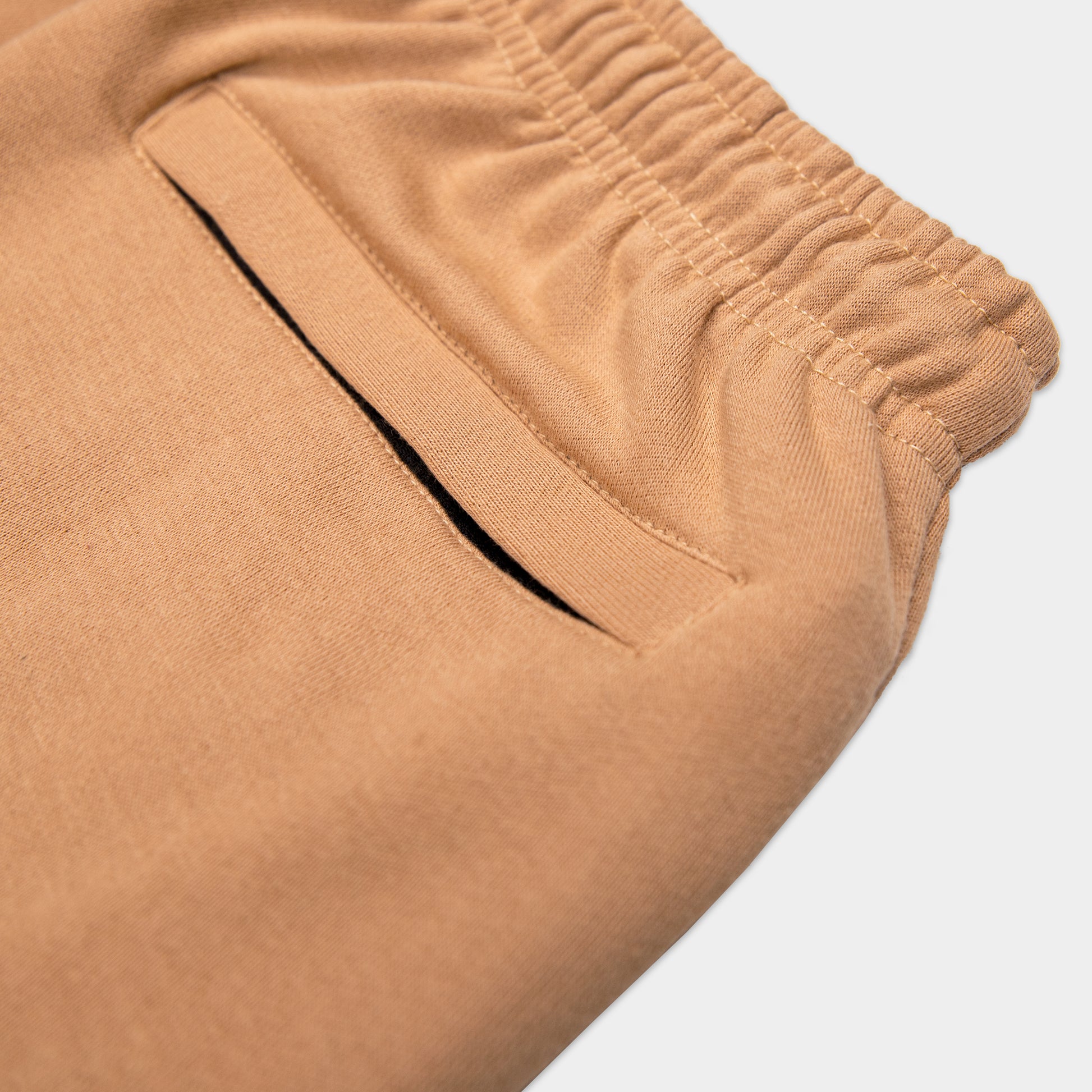 Camel Sweatpants with White Terk Embroidered Logo