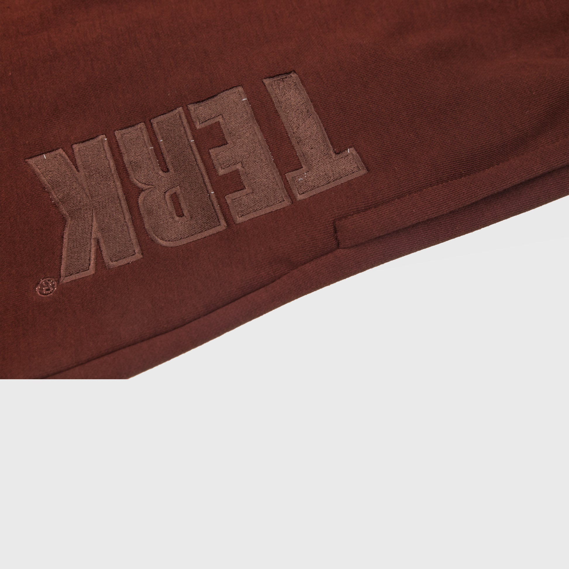 CHOCOLATE SWEATPANTS WITH BROWN TERK EMBROIDERED LOGO