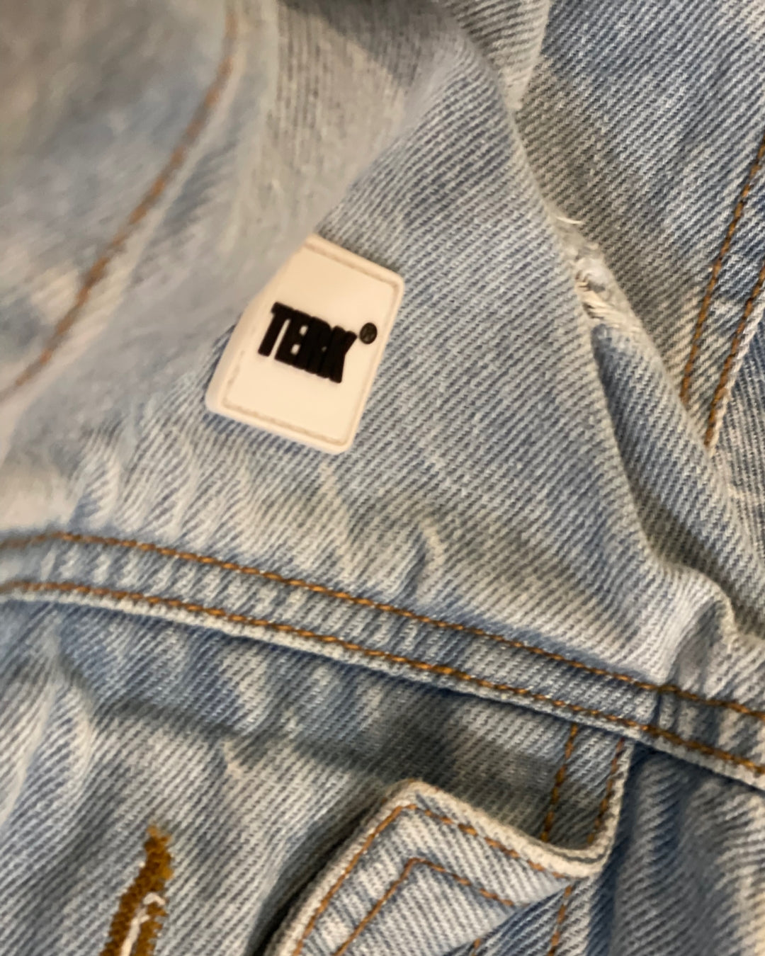 TERK Logo embroidery denim jacket