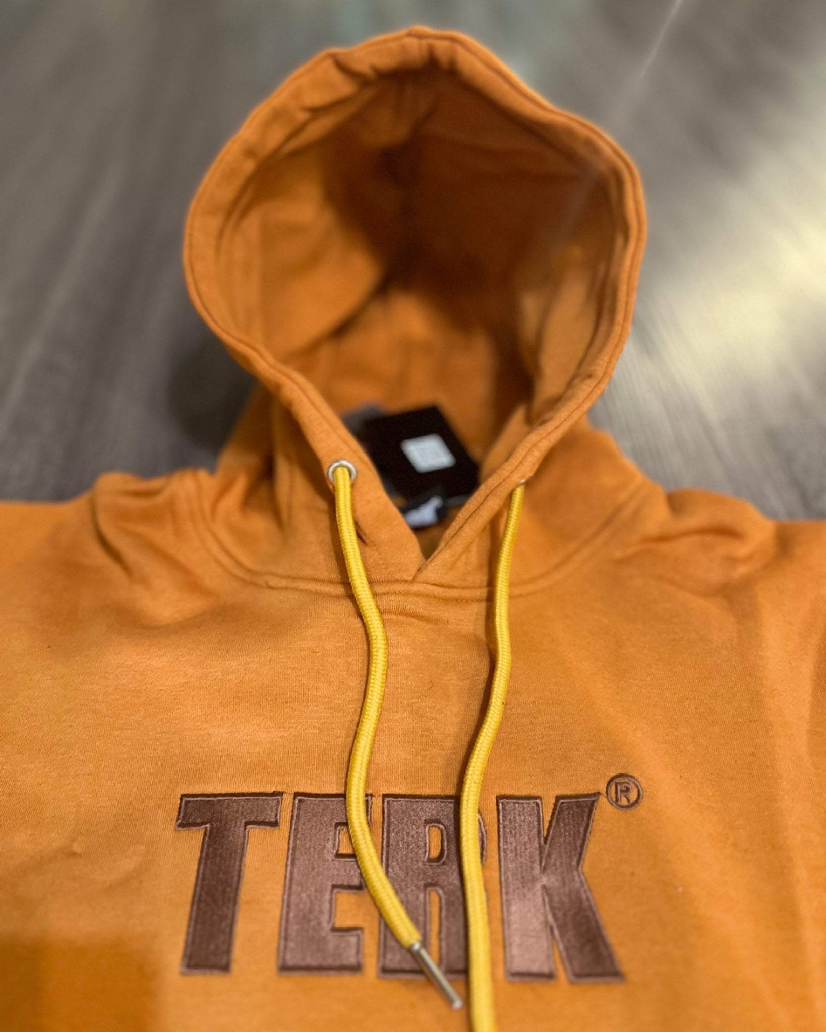 Golden Orange Hoodie with Brown TERK® Embroidery Logo